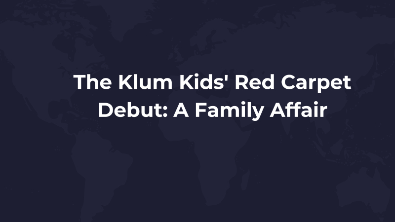 The Klum Kids' Red Carpet Debut: A Family Affair