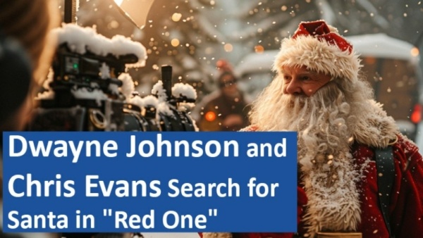 Dwayne Johnson and Chris Evans Search for Santa in 