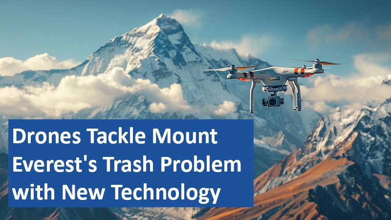 Drones Tackle Mount Everest's Trash Problem with New Technology