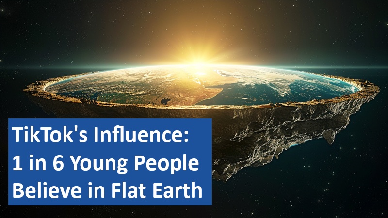 TikTok's Influence: 1 in 6 Young People Believe in Flat Earth