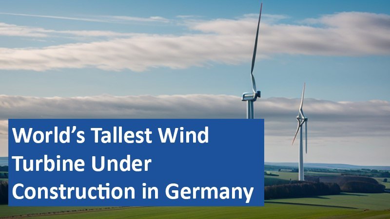 World’s Tallest Wind Turbine Under Construction in Germany