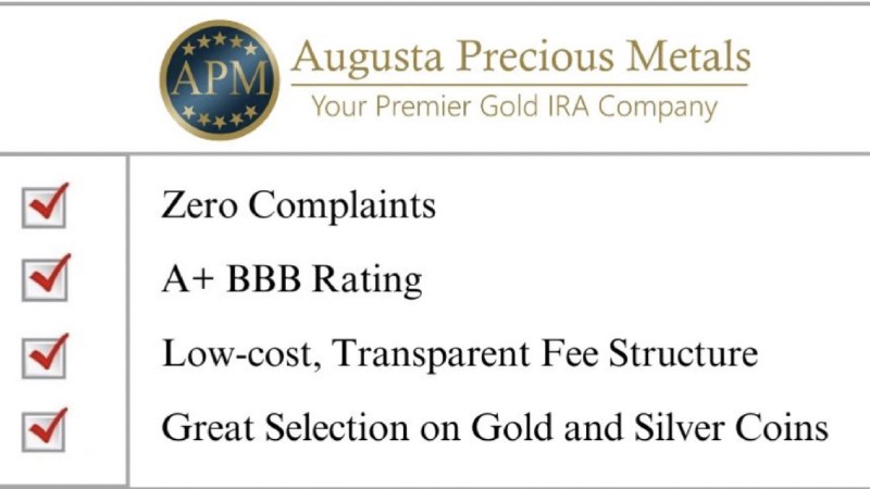 Augusta Precious Metals: Editor's Choice Best Gold IRA Company Overall (4.9/5)