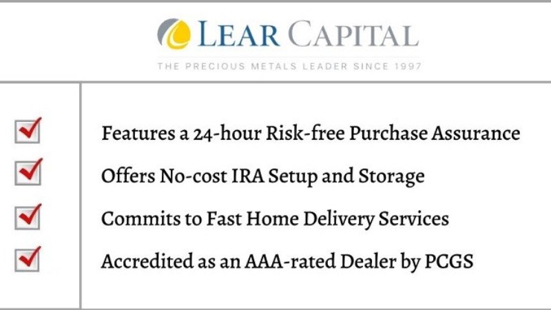 Lear Capital: Top Gold IRA Firm Offering a Simplified and Easy Transaction Process (4.2/5)