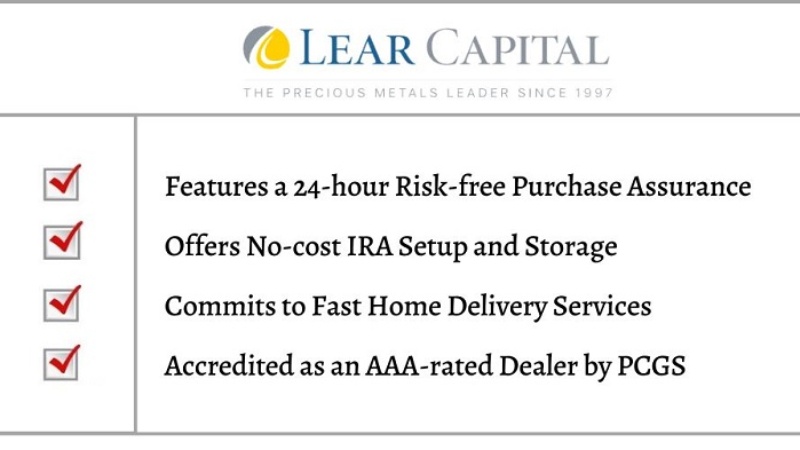 Lear Capital: Top Gold IRA Firm Offering a Simplified and Easy Transaction Process (4.2/5)