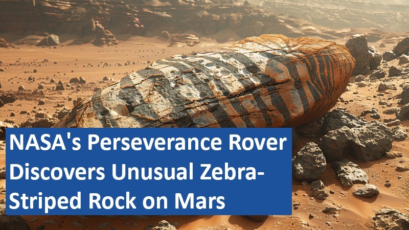 NASA's Rover Discovers Unusual Zebra-Striped Rock on Mars