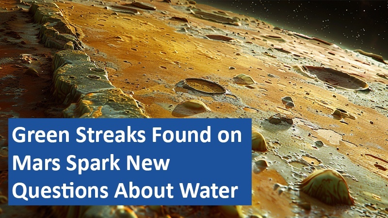 Green Streaks Found on Mars Spark New Questions About Water