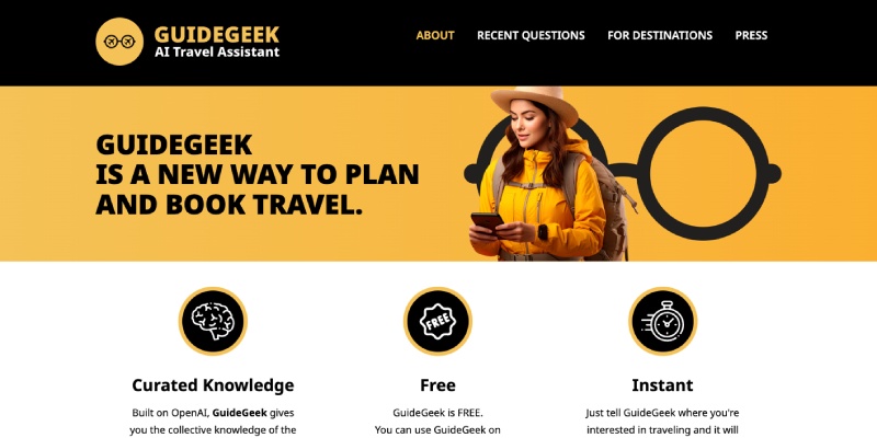 Best AI Travel Planners-GuideGeek 
