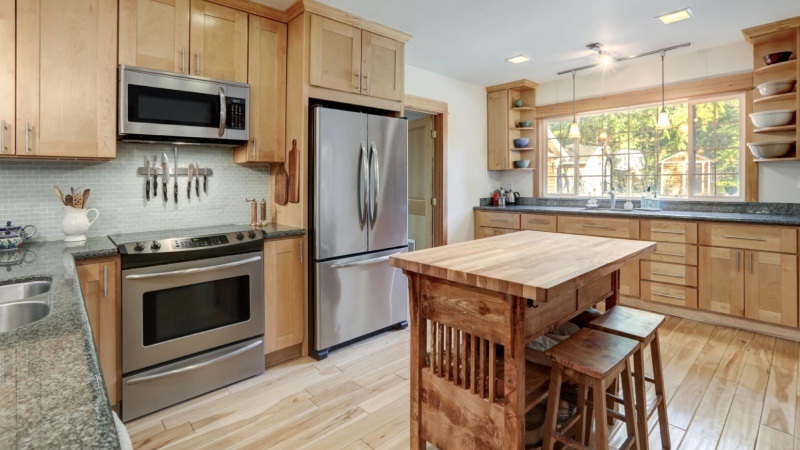 Enhance Your Home with Natural Wood Kitchen Cabinets