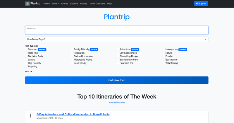 Best AI Travel Planners-PlanTrip
