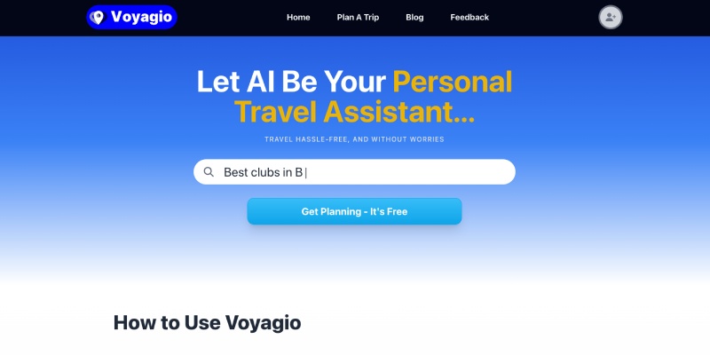 Best AI Travel Planners-Voyagio
