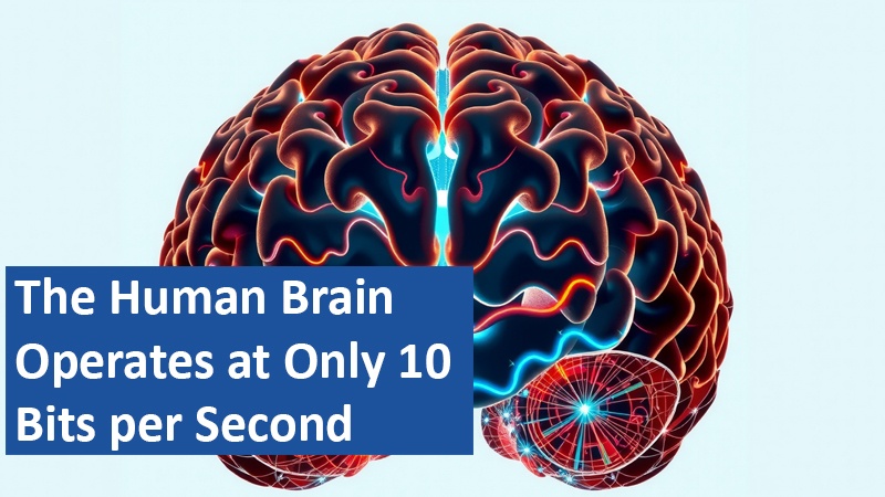 The Human Brain Operates at Only 10 Bits per Second