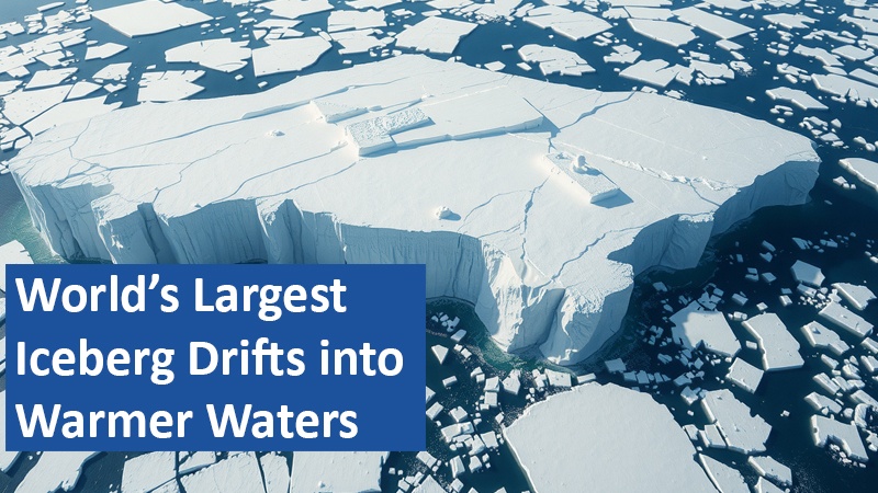 World’s Largest Iceberg Drifts into Warmer Waters