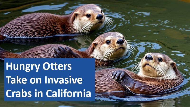 Hungry Otters Take on Invasive Crabs in California