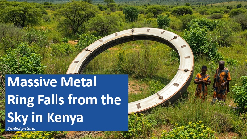 Massive Metal Ring Falls from the Sky in Kenya