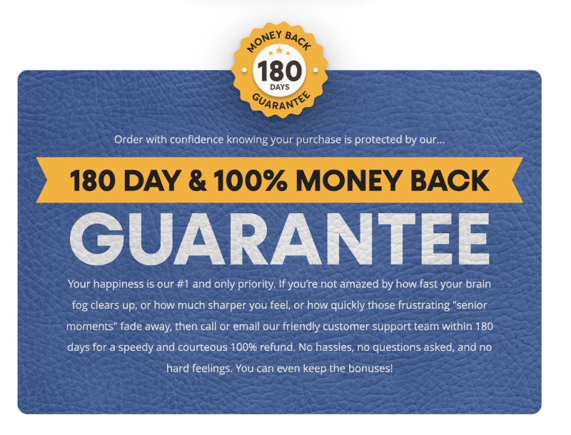 Brain Savior Money-Back Guarantee