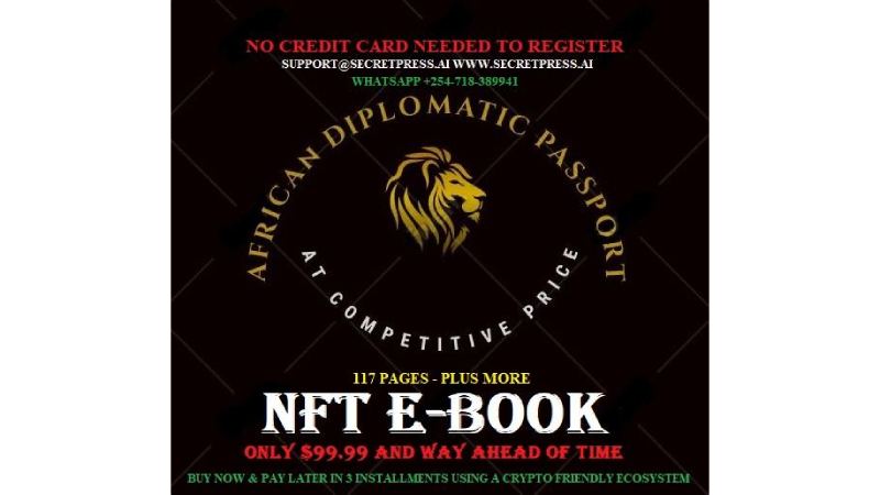 DIPLOMATIC PASSPORT PROGRAMME NFT E-BOOK AND NEW GEN SMART CONTRACTS