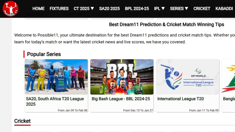 Dream11 Fantasy Tips To Win SL & GL Team