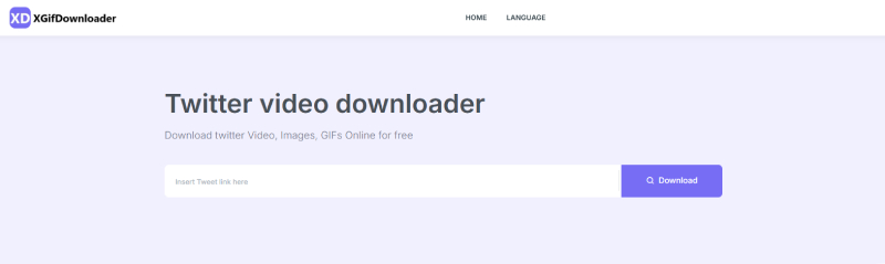 Top 3 Free Online Twitter to MP4 Converters: Option 3: xgifdownloader.com 