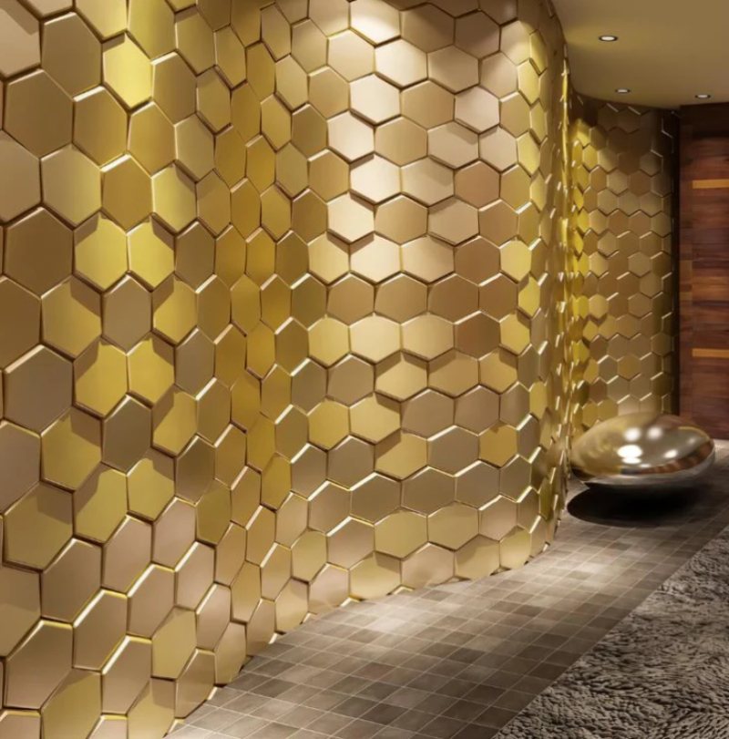 Best Wall Panel Ideas
: Hexagonal Faux Leather Panels - Leine Wall Panel by Residence Supply