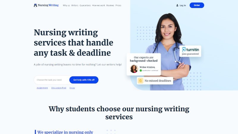 Top Nursing Paper Writing Services for Students - Nursingwriting.org
