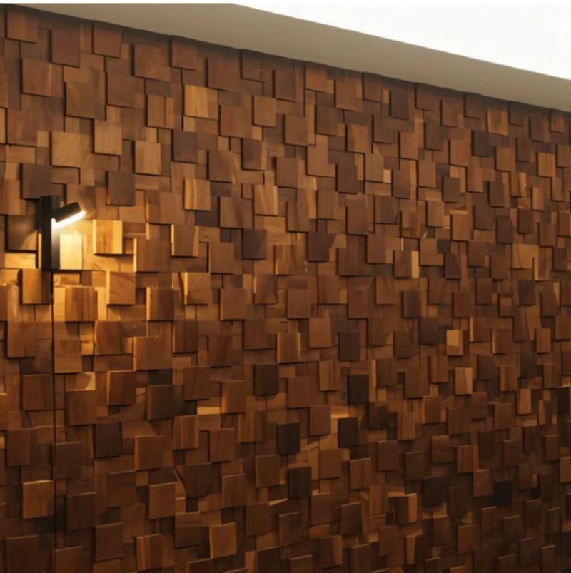 Best Wall Panel Ideas
: Solid Wood Wall Paneling in Mosaic Pattern - Mileva Wall Panel by Residence Supply