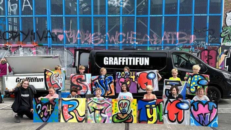 Exclusive streetart lessons and graffiti workshops in Amsterdam by Graffitifun