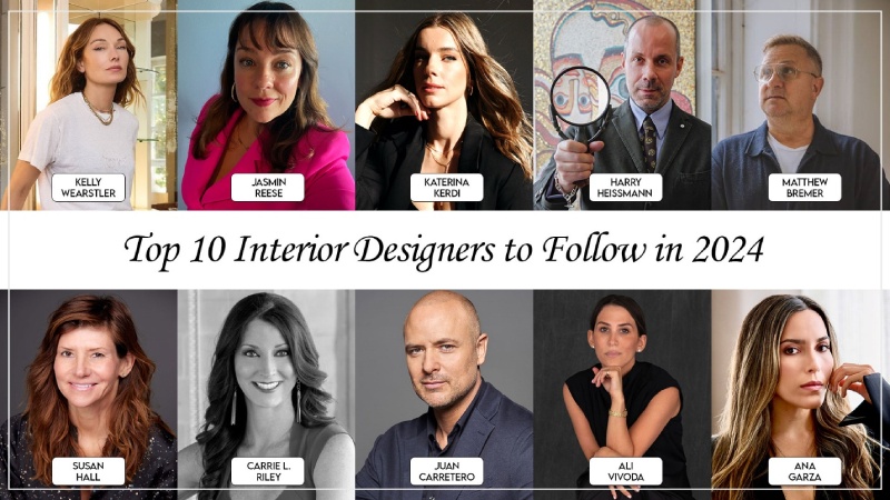 Top 10 Interior Designers to Follow in 2024