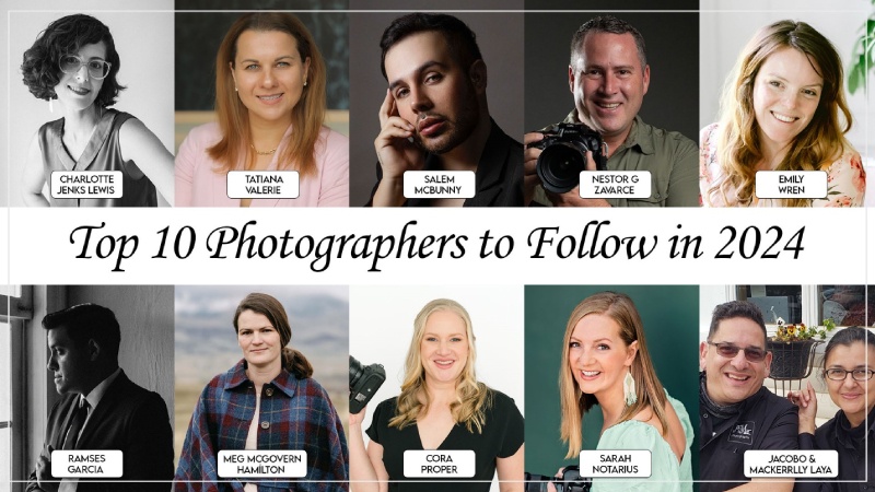 Top 10 Photographers to Follow in 2024