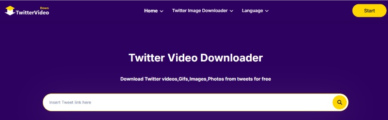 Top 3 Free Online Twitter to MP4 Converters: Option 2: twittervideodown.com