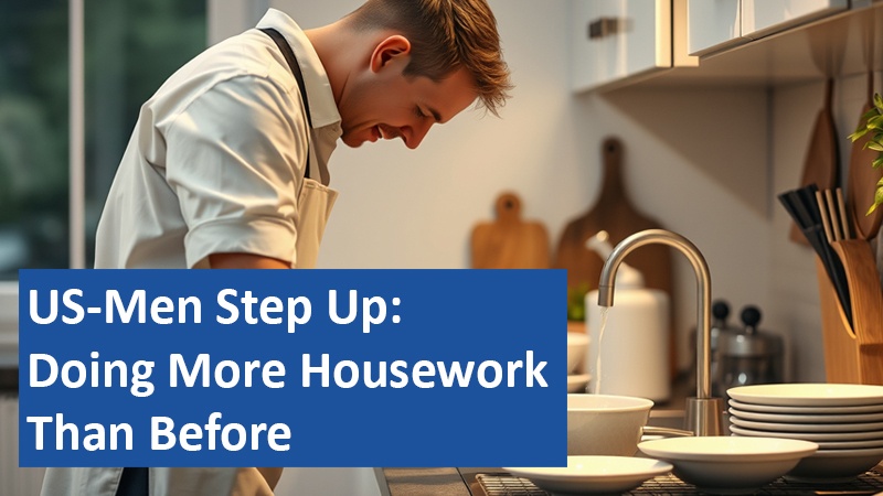 US-Men Step Up: Doing More Housework Than Before