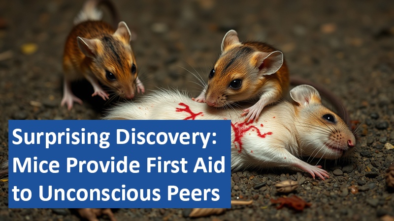 Surprising Discovery: Mice Provide First Aid to Unconscious Peers